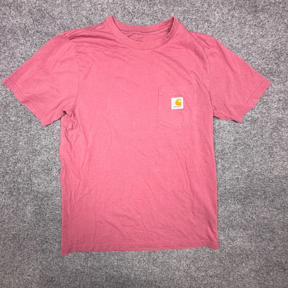 Carhartt WIP Womens Pocket T-Shirt Rose Pink Short Sleeve Cotton XS